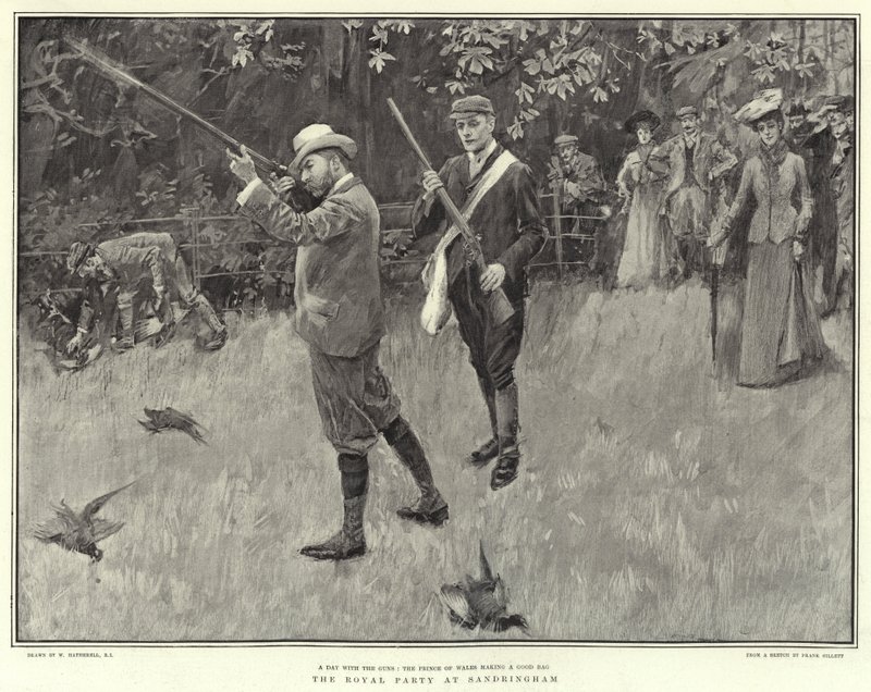 A festa real em Sandringham de William Hatherell