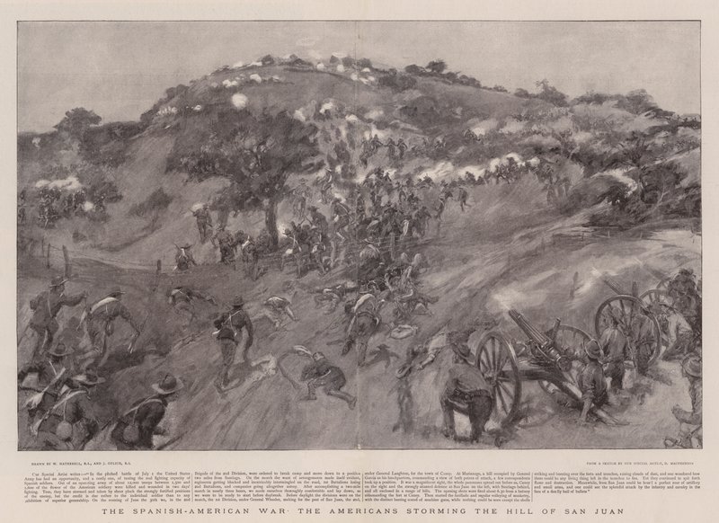 A guerra hispano-americana os americanos invadiram a colina de San Juan de William Hatherell