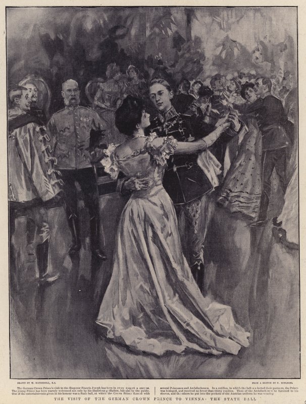 A visita do príncipe herdeiro alemão a Viena, o baile estatal de William Hatherell