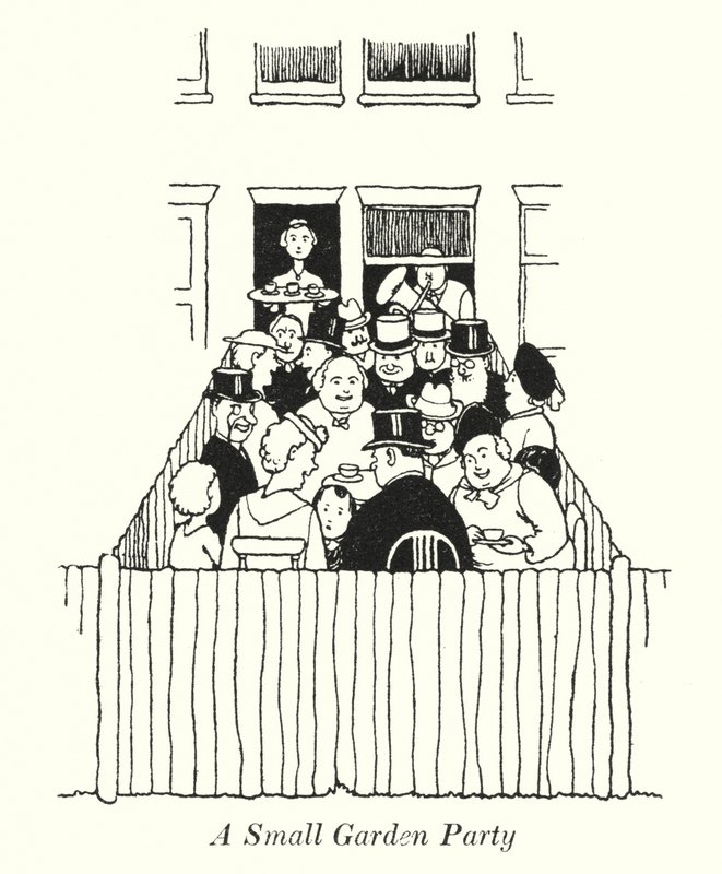 Uma Pequena Festa no Jardim (litho) de William Heath Robinson