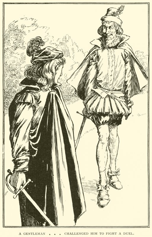 Um cavalheiro  desafiou-o a lutar um duelo de William Heath Robinson