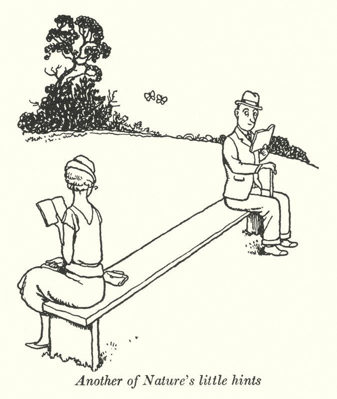 Outra pequena dica da Natureza (litho) de William Heath Robinson