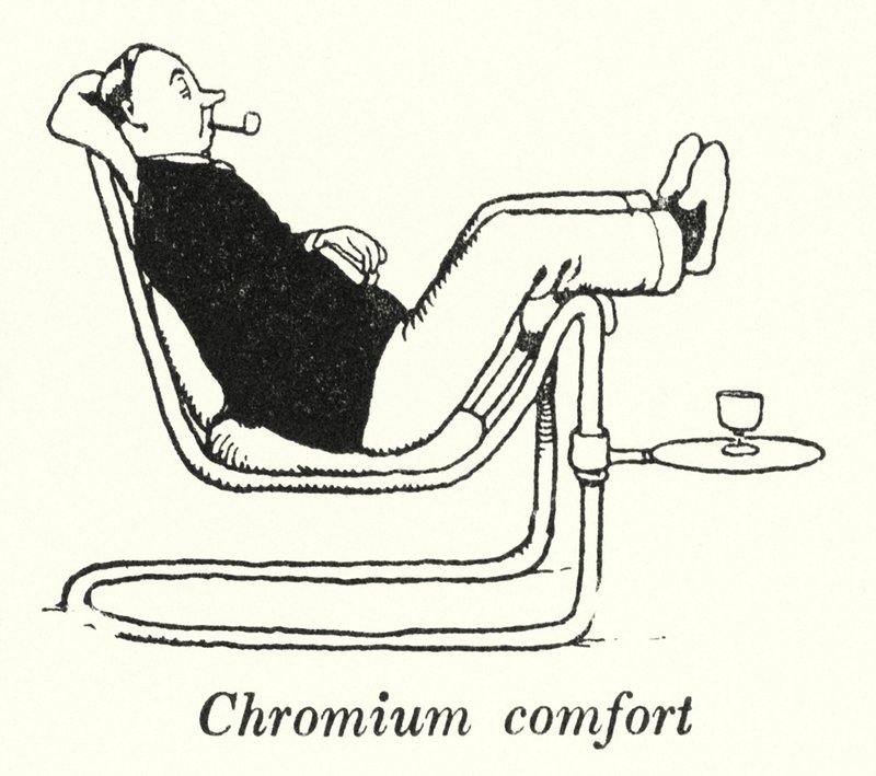 Conforto do crómio (litho) de William Heath Robinson