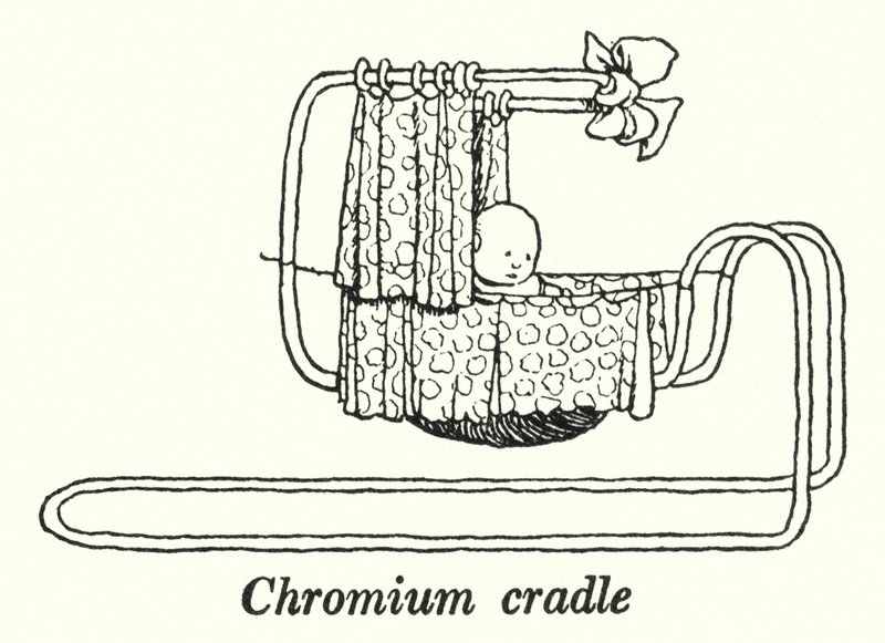 Berço de crómio (litho) de William Heath Robinson