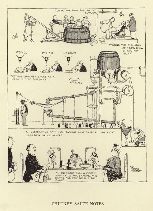 Notas de molho de chutney de William Heath Robinson