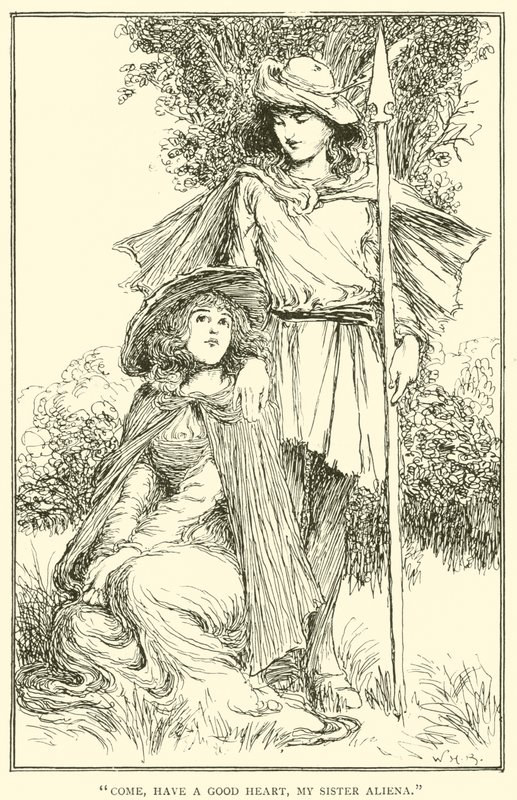 Venha, tenha um bom coração, minha irmã Aliena de William Heath Robinson