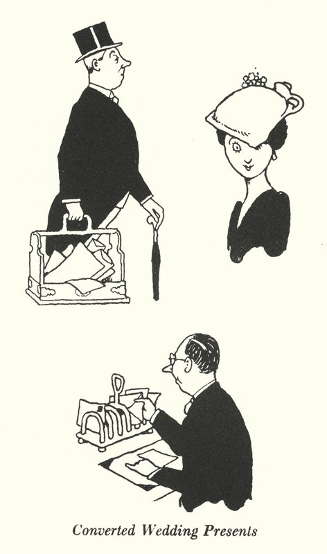 Presentes de Casamento Convertidos (litho) de William Heath Robinson