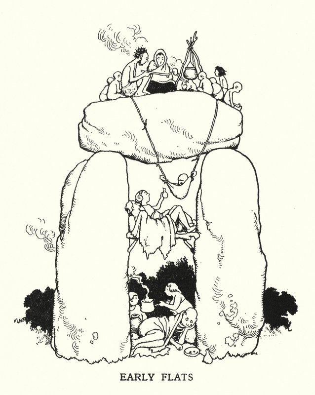 Apartamentos de luxo (litho) de William Heath Robinson