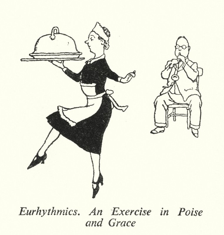Eurítmica, Um exercício em equilíbrio e graça (litho) de William Heath Robinson
