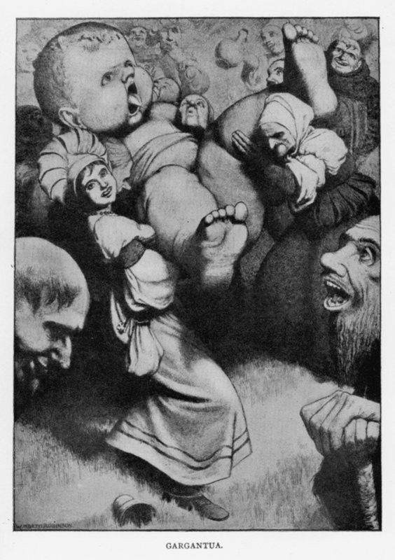 Gargântua (litho) de William Heath Robinson