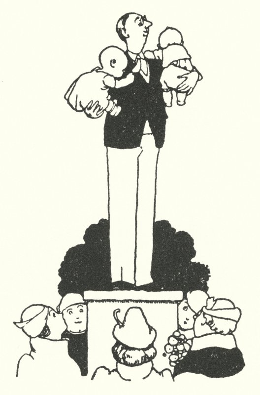 Como ser um marido perfeito (litho) de William Heath Robinson
