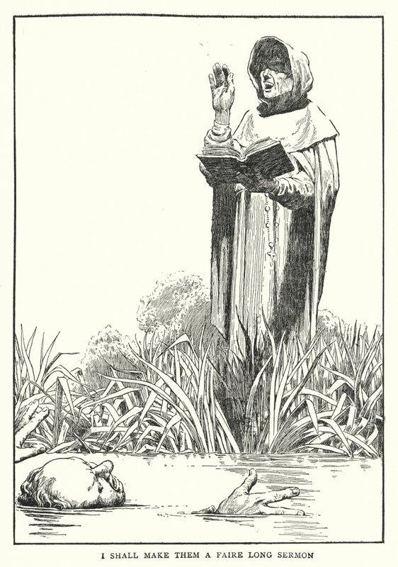 Farei deles um longo sermão faire (litho) de William Heath Robinson