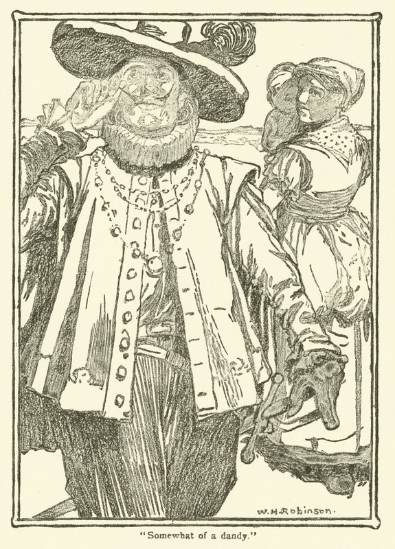 Ilustração para Dom Quixote (litho) de William Heath Robinson
