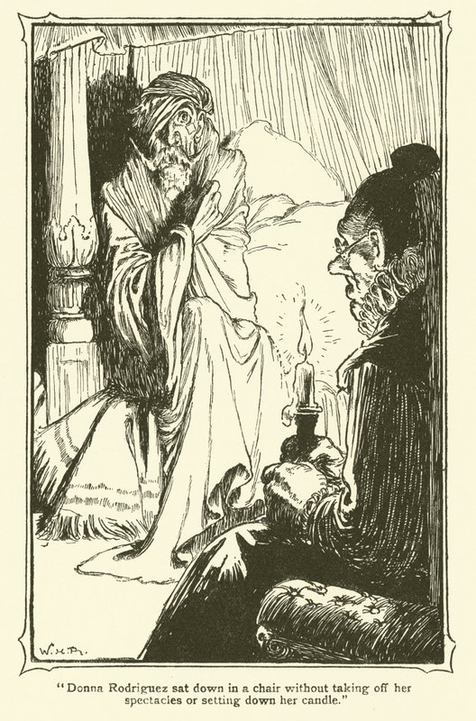 Ilustração para Dom Quixote (litho) de William Heath Robinson