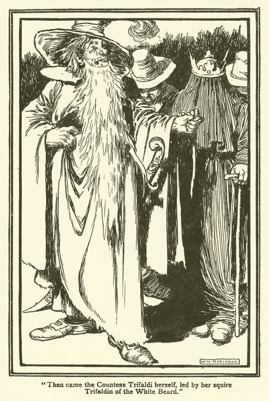 Ilustração para Dom Quixote (litho) de William Heath Robinson
