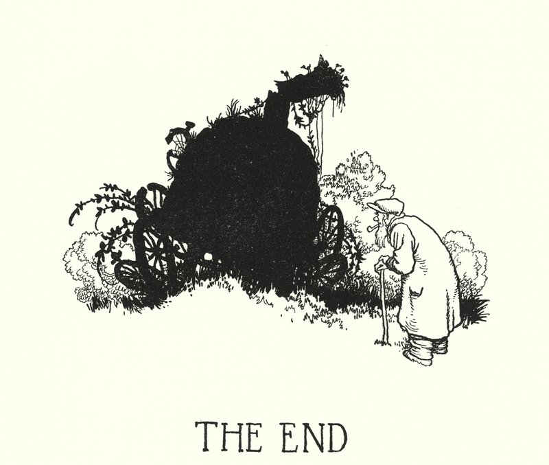 Ilustração para a Ribaldry Ferroviária de W Heath Robinson (litho) de William Heath Robinson
