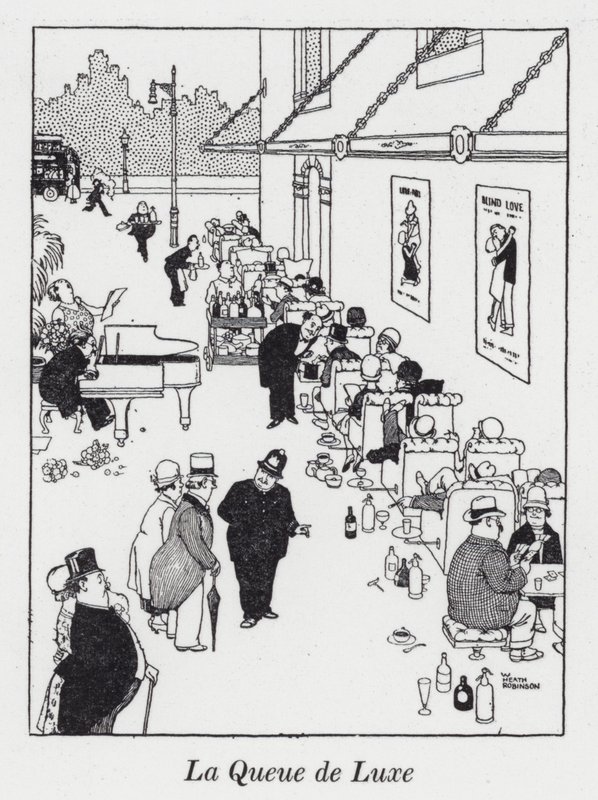 A Cauda de Luxo (litho) de William Heath Robinson