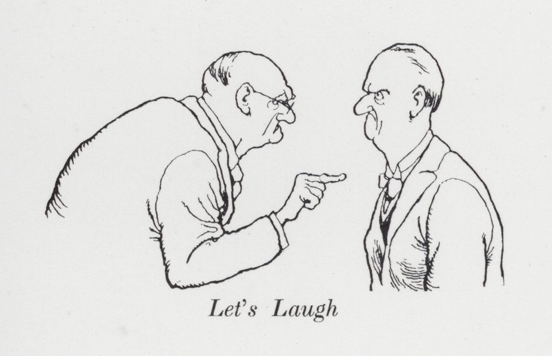 Vamos rir (litho) de William Heath Robinson