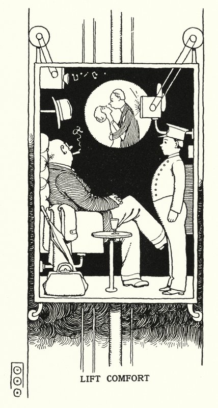 Conforto de Vida (litho) de William Heath Robinson