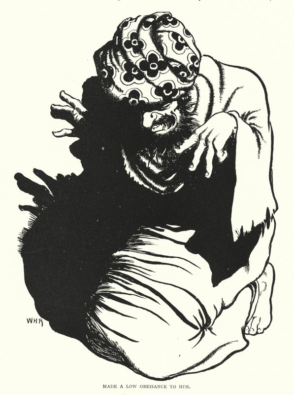 Fez uma baixa homenagem a ele (gravura) de William Heath Robinson
