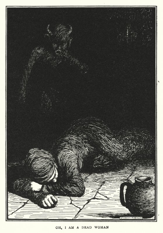 Oh, eu sou uma mulher morta (litho) de William Heath Robinson