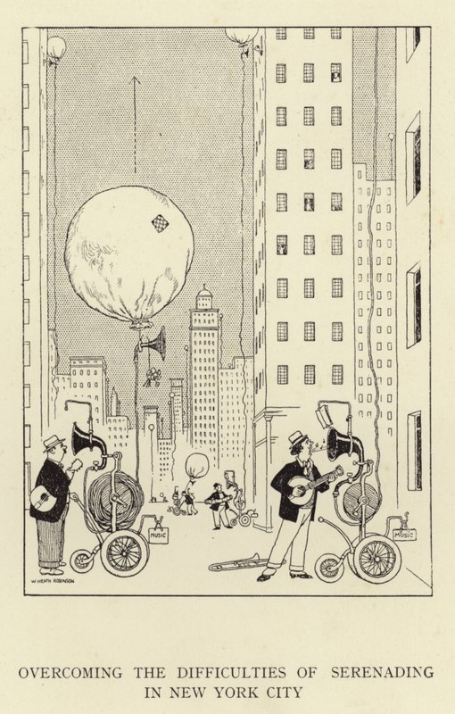 Superando as dificuldades de serenar em Nova York de William Heath Robinson