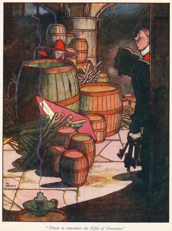 Por favor, para lembrar o quinto de novembro de William Heath Robinson