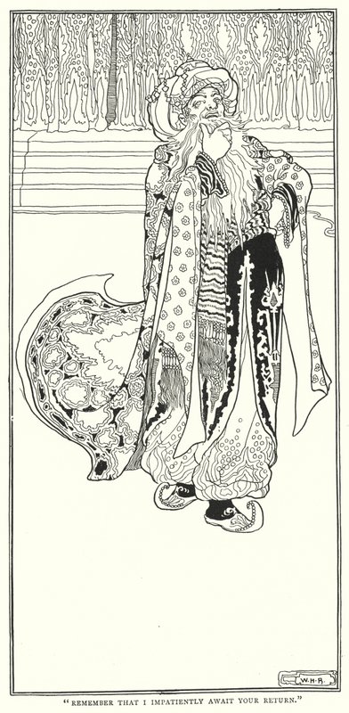 "Lembra-te que aguardo impacientemente o teu regresso" (gravação) de William Heath Robinson