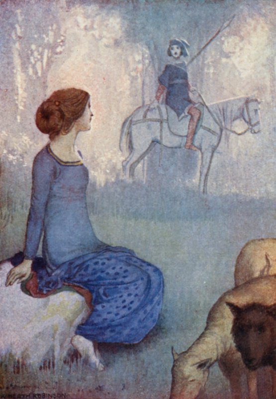 Histórias de Chaucer (cor litho) de William Heath Robinson