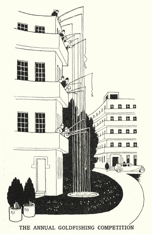 O Concurso Anual da Pesca ao Gol (litho) de William Heath Robinson