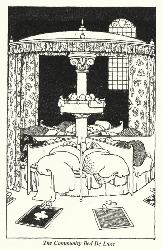 A Cama Comunitária De Luxo (litho) de William Heath Robinson