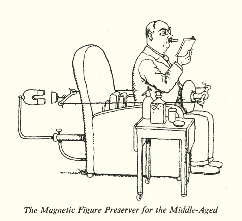 O Preservador Magnético de Figura para o Idade Média (litho) de William Heath Robinson