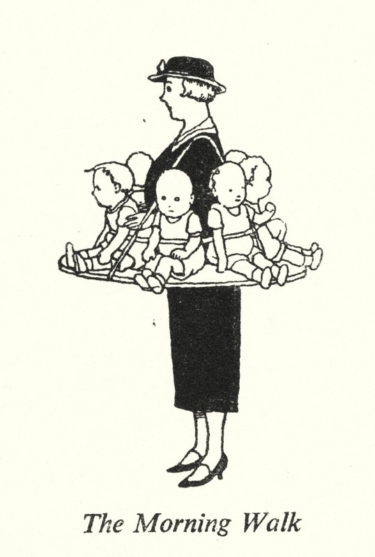 A Caminhada da Manhã (litho) de William Heath Robinson
