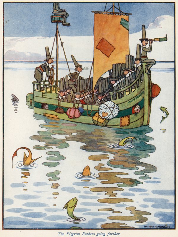 O pai peregrino indo mais longe de William Heath Robinson