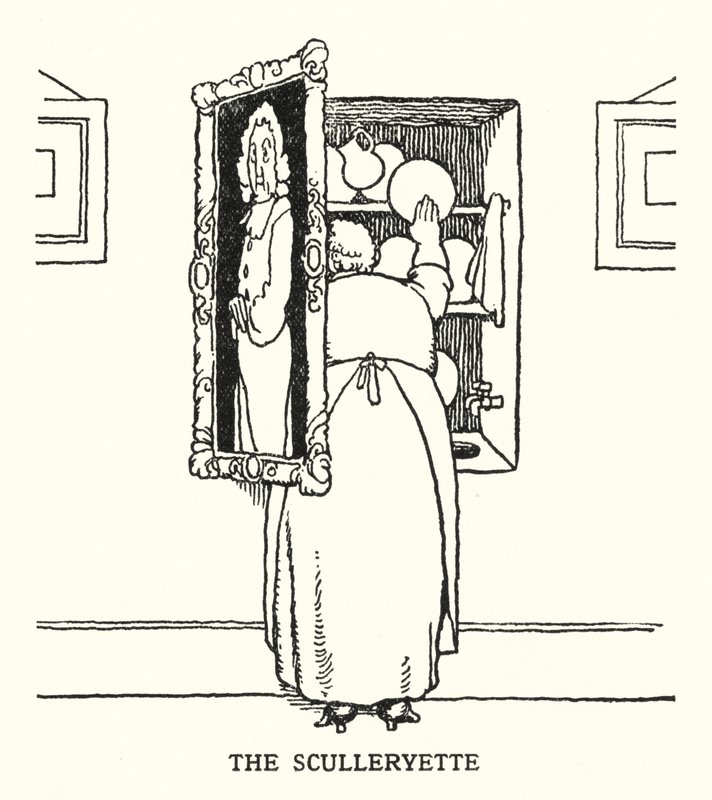 A Sculleryette (litho) de William Heath Robinson