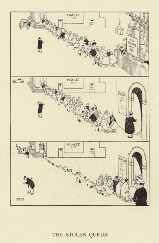 A fila roubada de William Heath Robinson