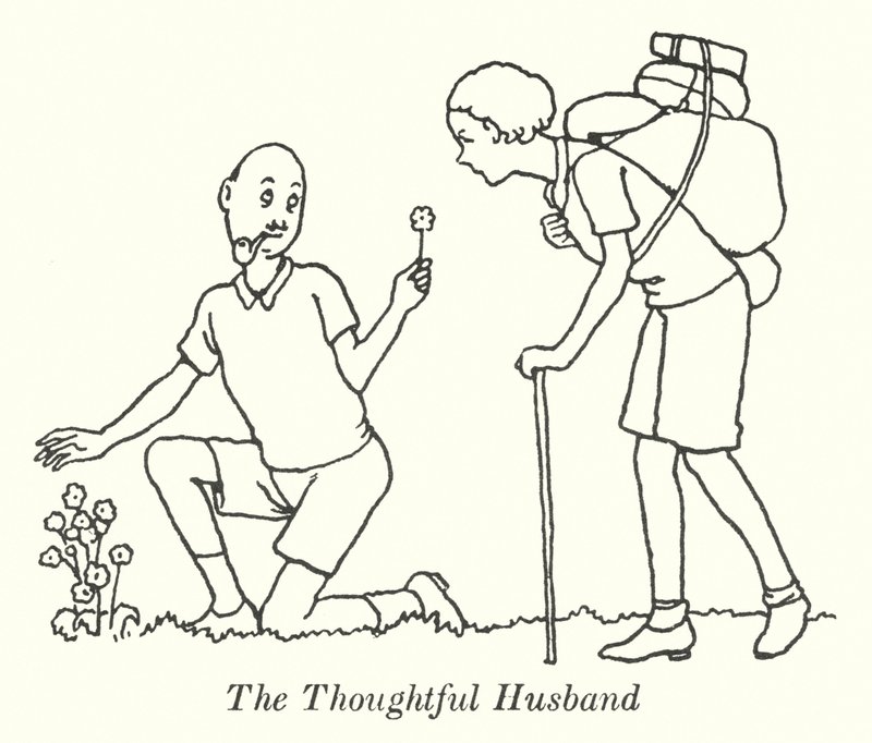 O Marido Previdente (litho) de William Heath Robinson