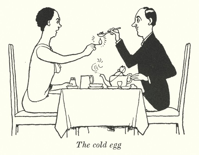 O ovo frio (litho) de William Heath Robinson