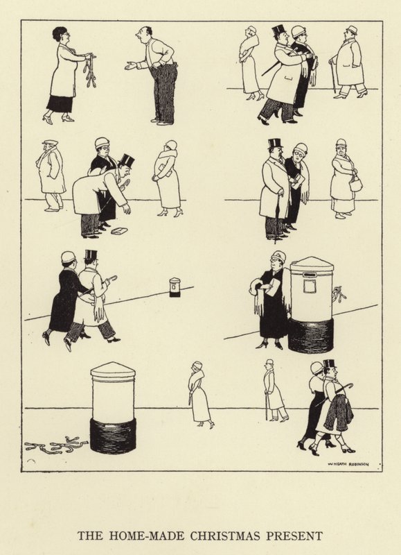O presente de natal feito em casa de William Heath Robinson