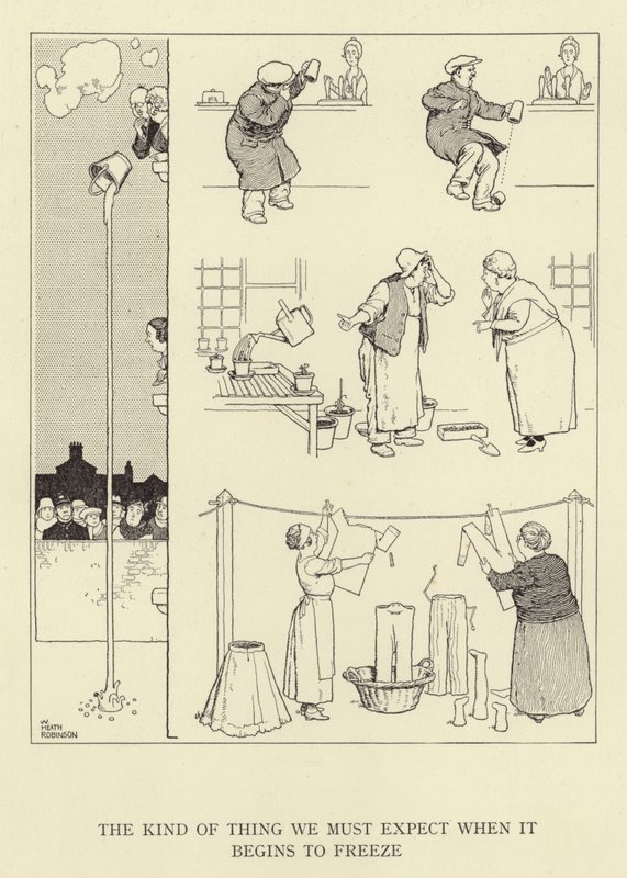 O tipo de coisa que devemos esperar quando começa a congelar de William Heath Robinson