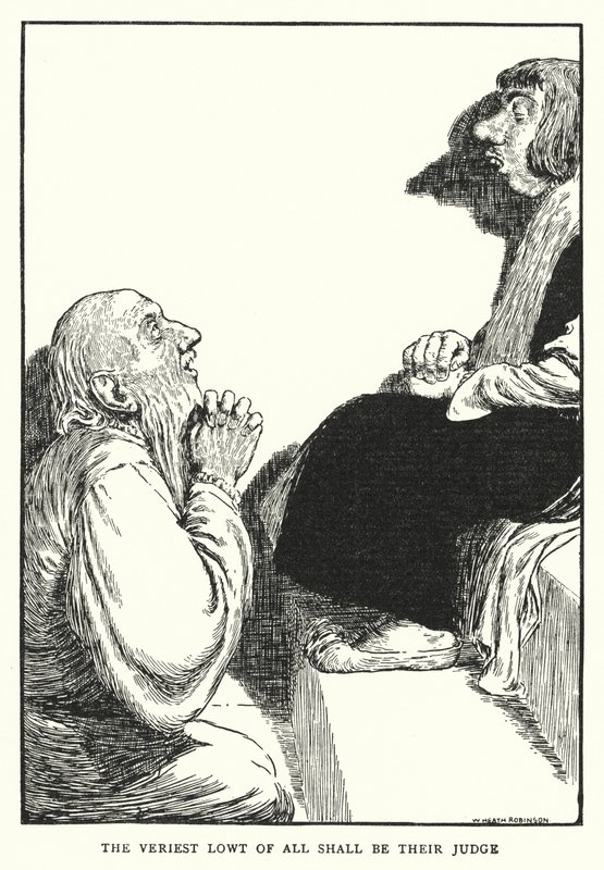 O mais humilde de todos será o seu juiz (litho) de William Heath Robinson