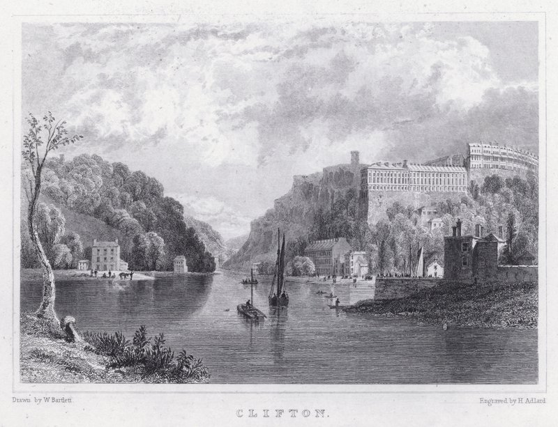 Clifton (gravura) de William Henry (after) Bartlett