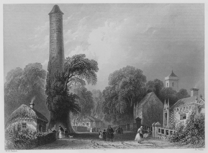 Clondalkin (gravura) de William Henry (after) Bartlett