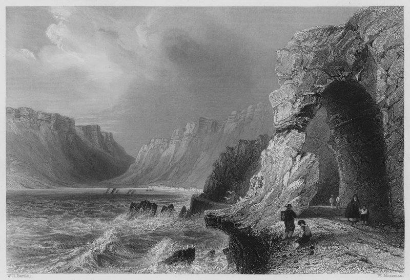 Glenariff, Condado de Antrim (gravura) de William Henry (after) Bartlett