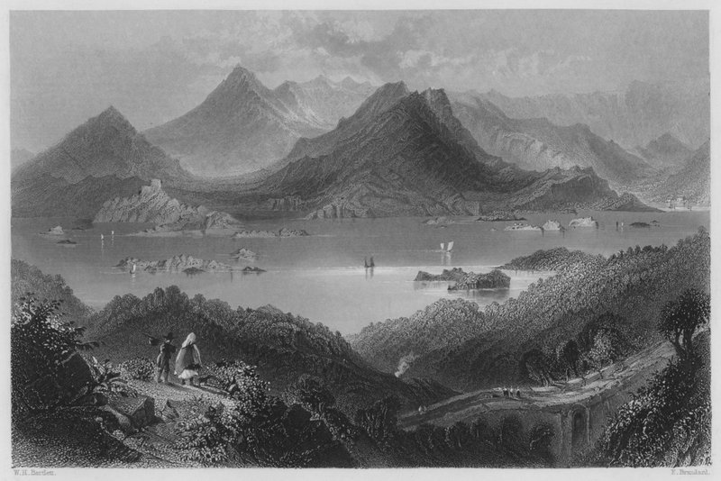 Glengariff (gravura) de William Henry (after) Bartlett