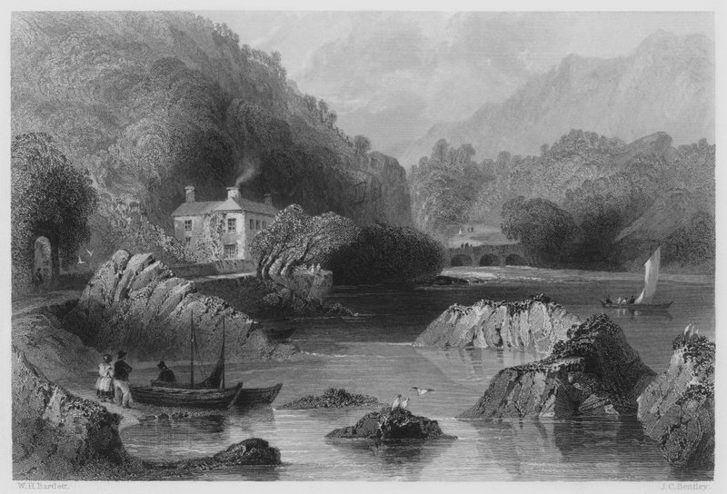 Glengariff Inn (gravura) de William Henry (after) Bartlett