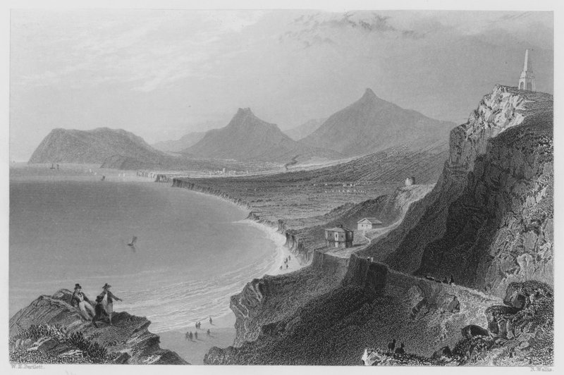 Killiney Bay, County Dublin (gravura) de William Henry (after) Bartlett