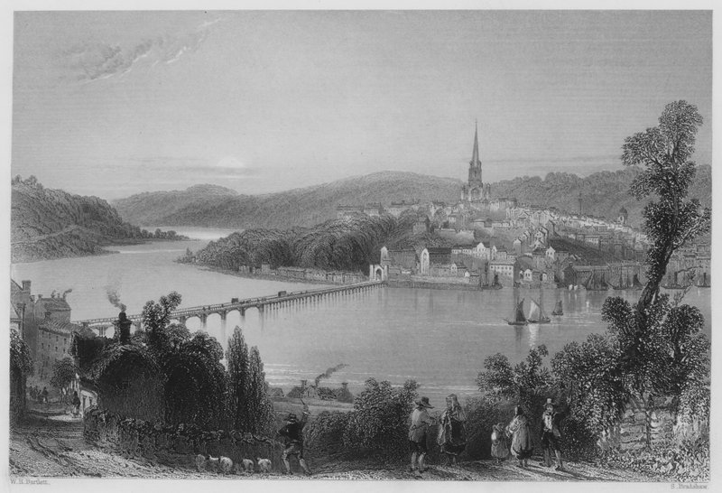 Londonderry (gravura) de William Henry (after) Bartlett