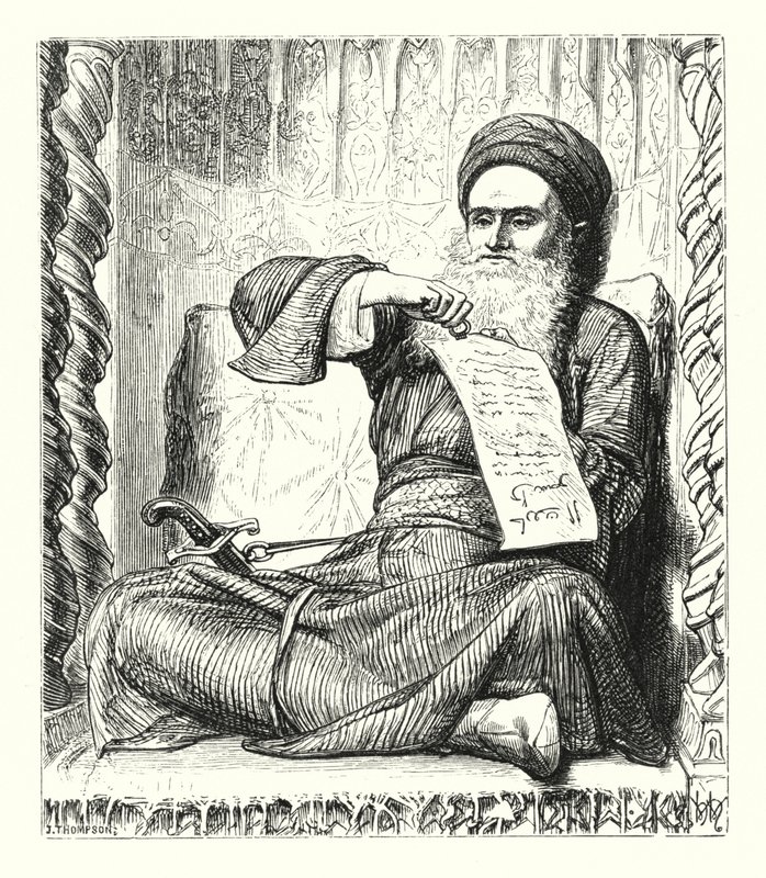 Recoleções das Noites Árabes (gravura) de William Henry (after) Hunt