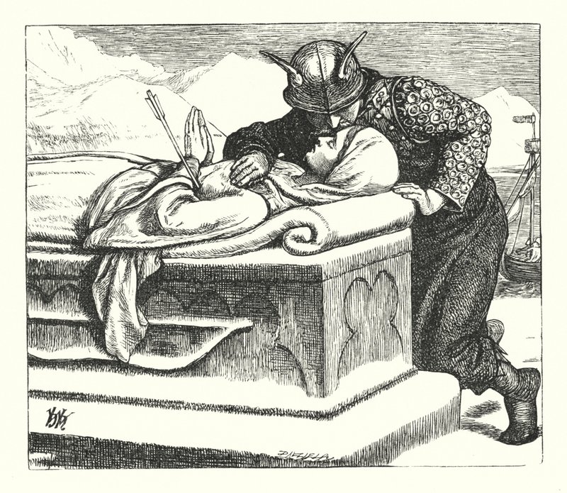 A Balada de Oriana (gravura) de William Henry (after) Hunt